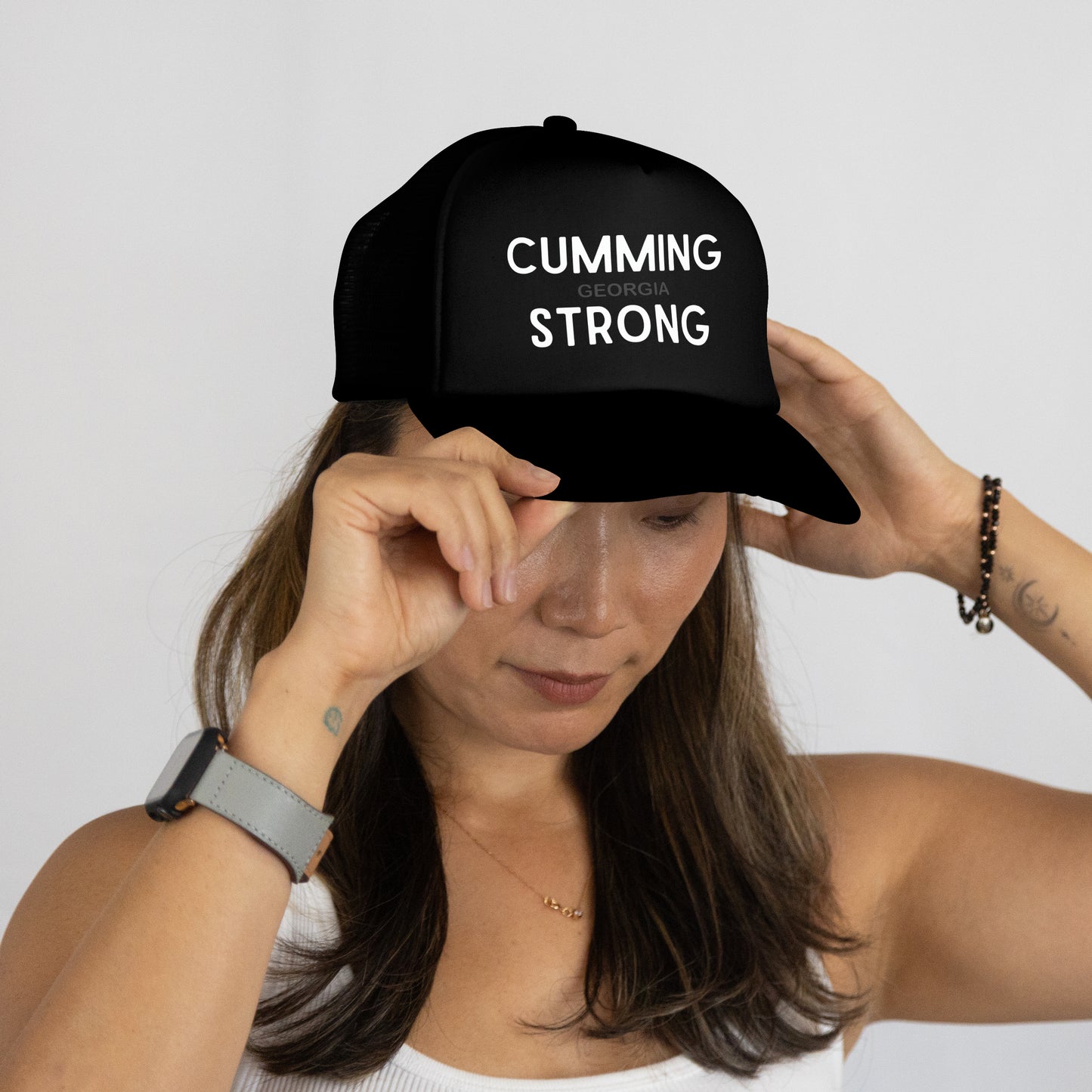 "Cumming Strong" Ryan Schrilla Inspired Mesh Back Style Trucker Hat