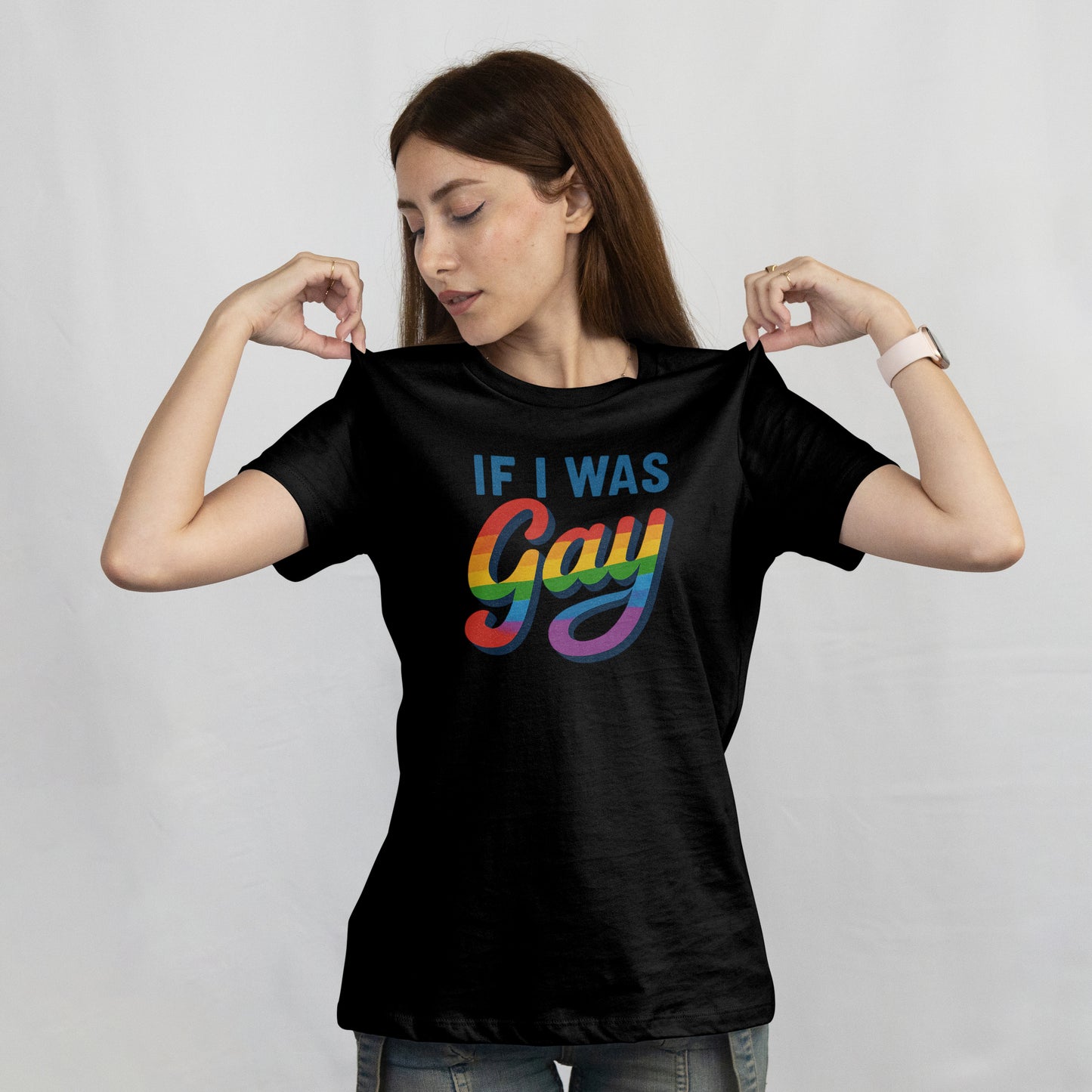 "if I Was Gay" Ryan Reynolds Michael Morgan Inspired T-Shirt