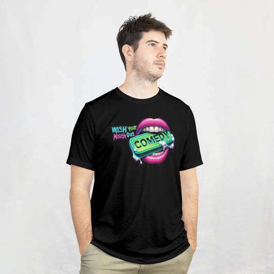 Wash Your Mouth Out Comedy Front Logo T-Shirt