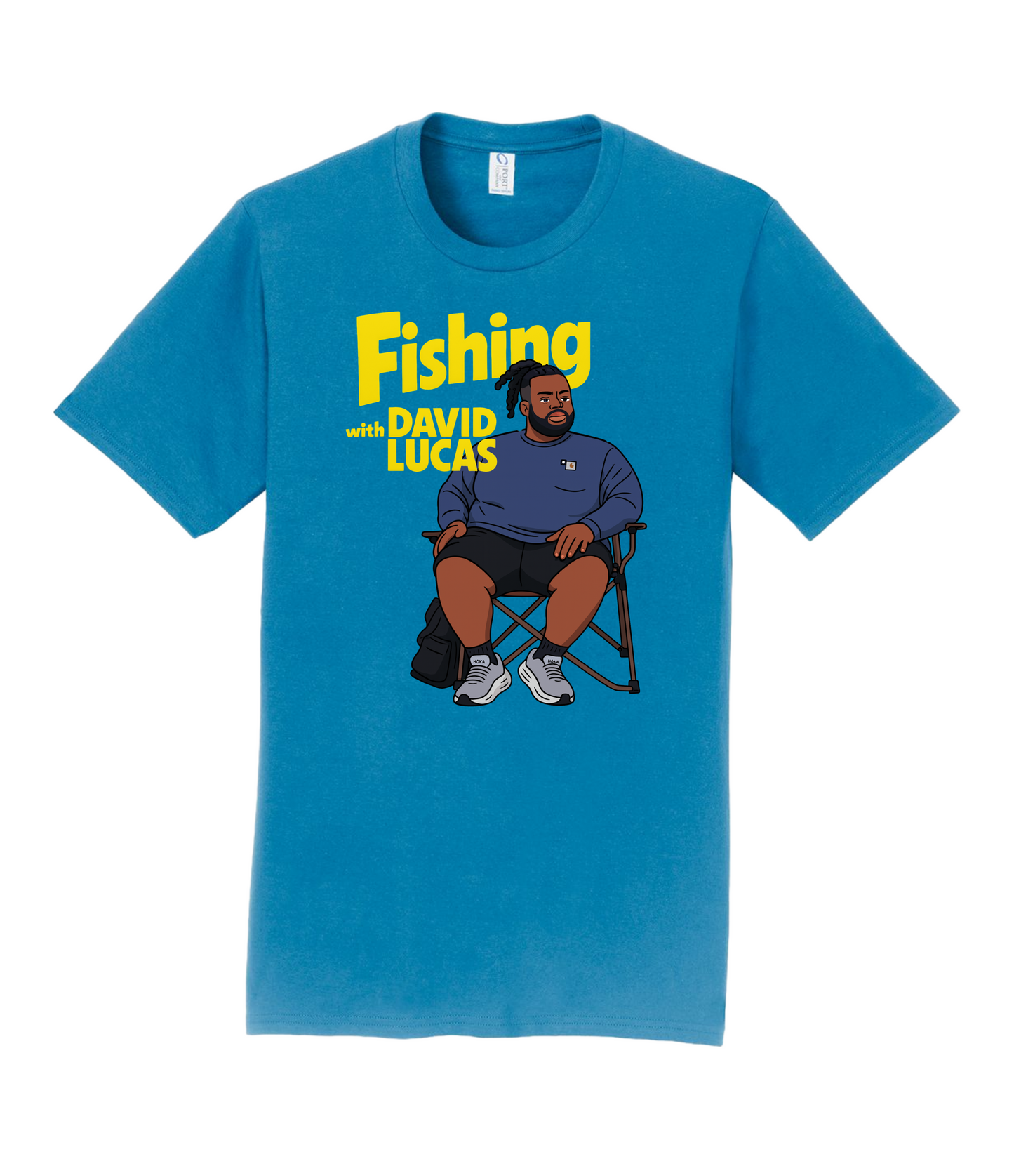"Fishing With David Lucas" Podcast Host Comedy T-Shirt