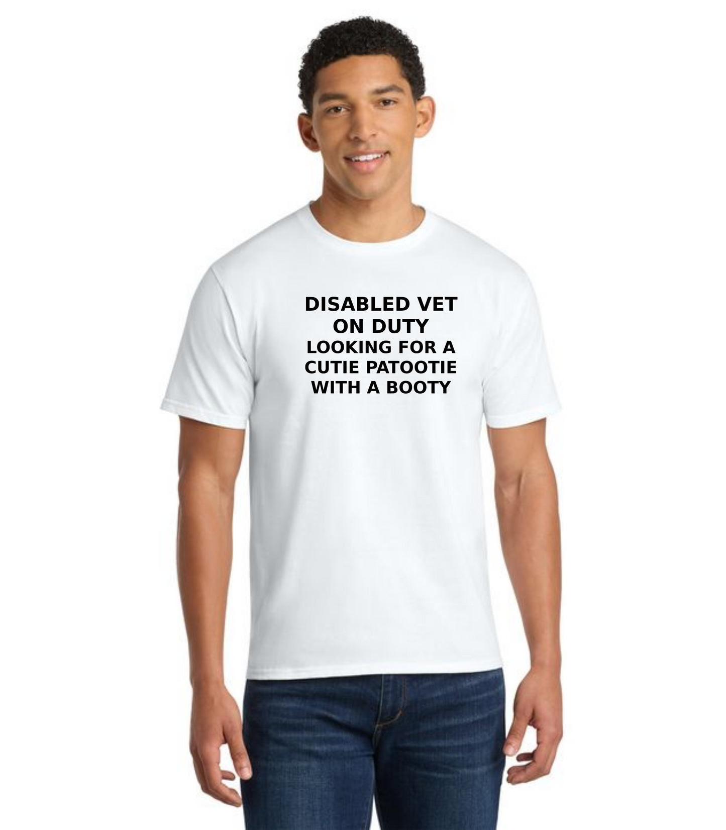 "Disabled Vet on Duty" Pete Martinez T-Shirt