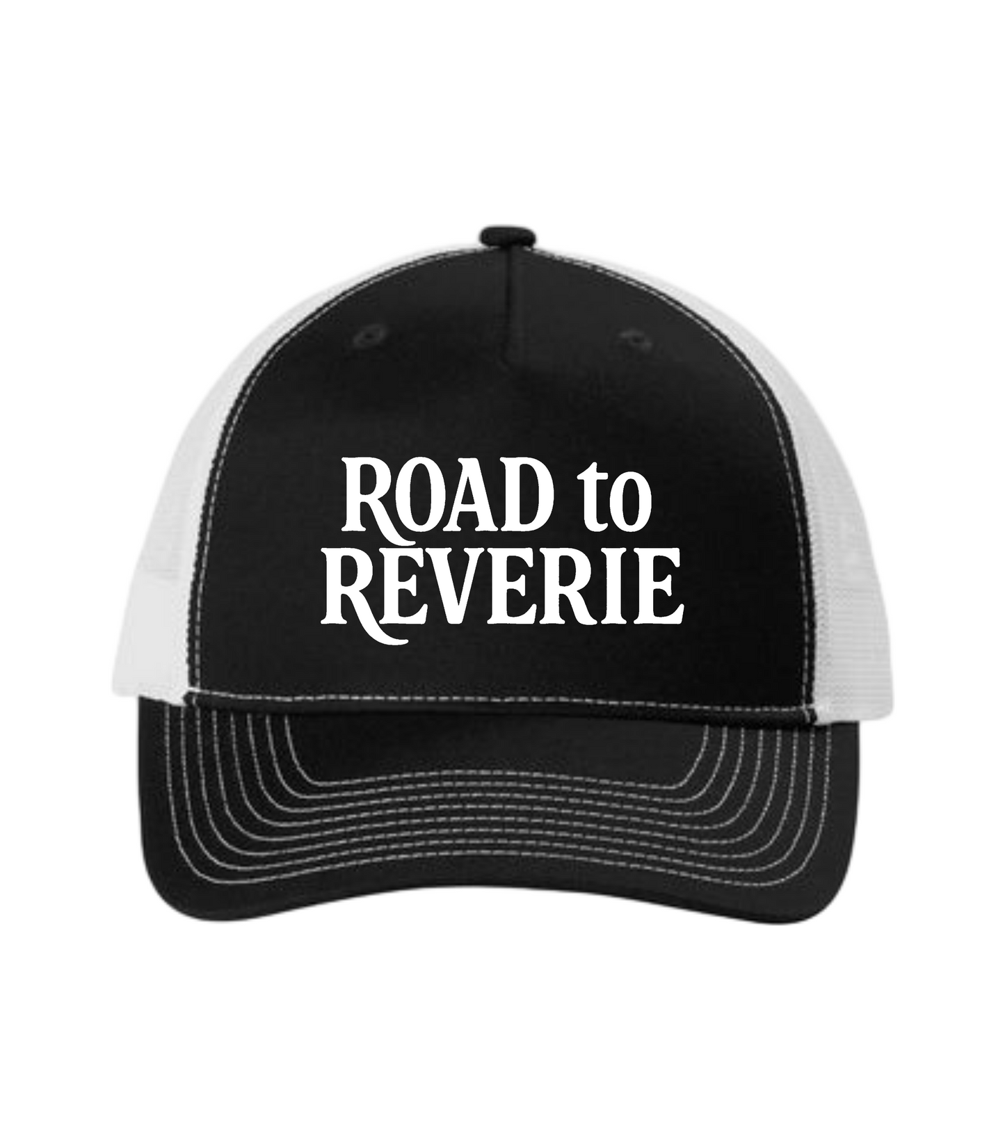 Road To Reverie Classic Logo Trucker Style Mesh Back Hat