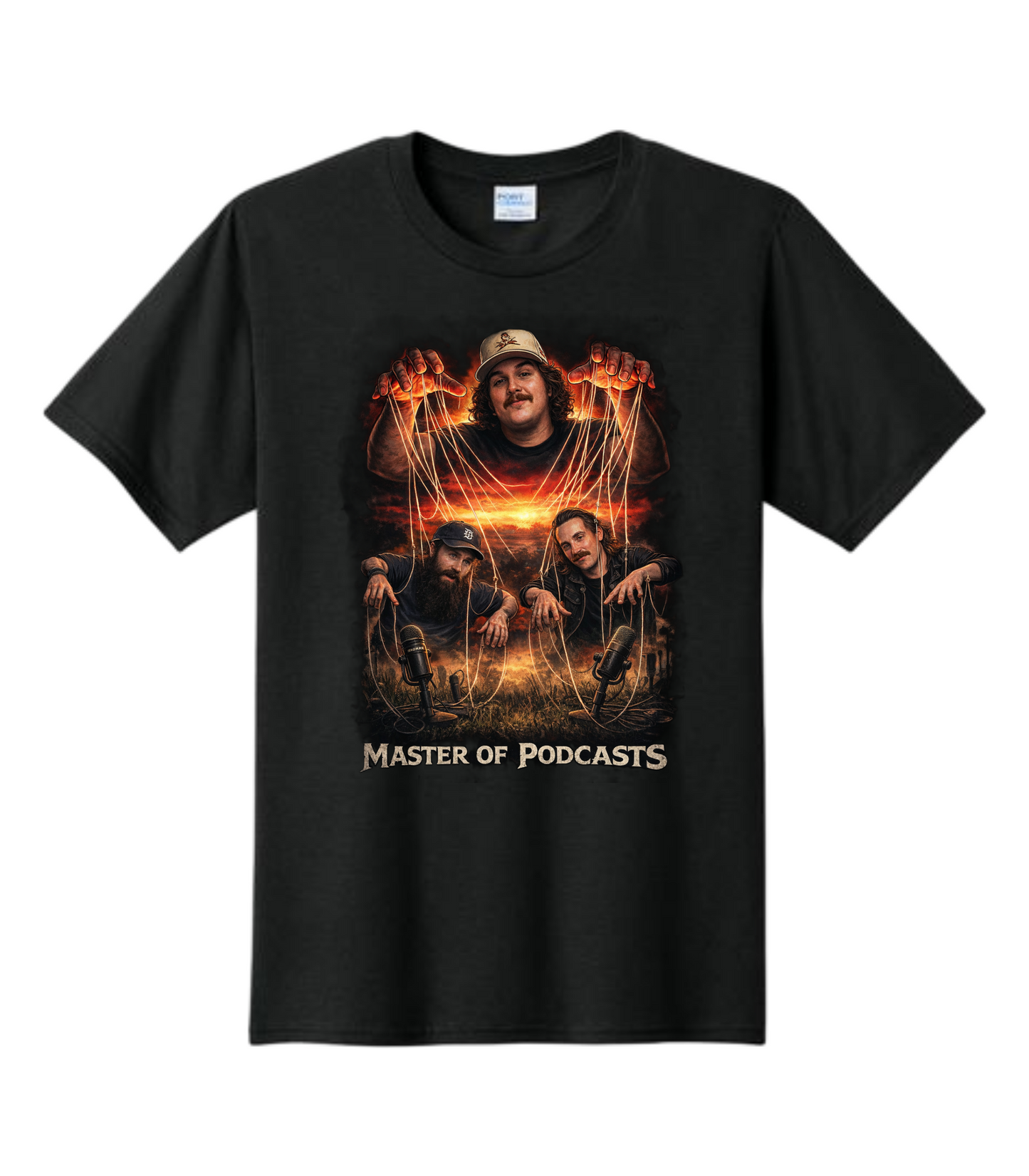 "Master Of Podcasts" W.E.T Podcast Metallica Parody T-Shirt
