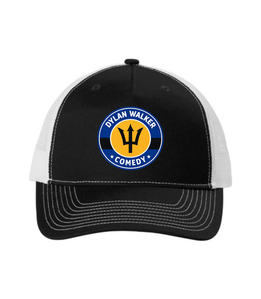 Dylan Walker Comedy Barbados Inspired Logo Mesh Back Hat