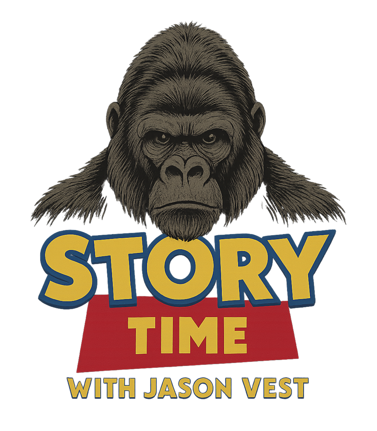 Jason Vest Story Time Gorilla Size T-Shirt