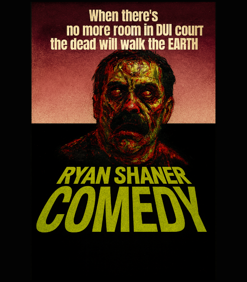 "Dawn Of the Dead" Ryan Shaner Comedy DUI Court Inspired T-Shirt