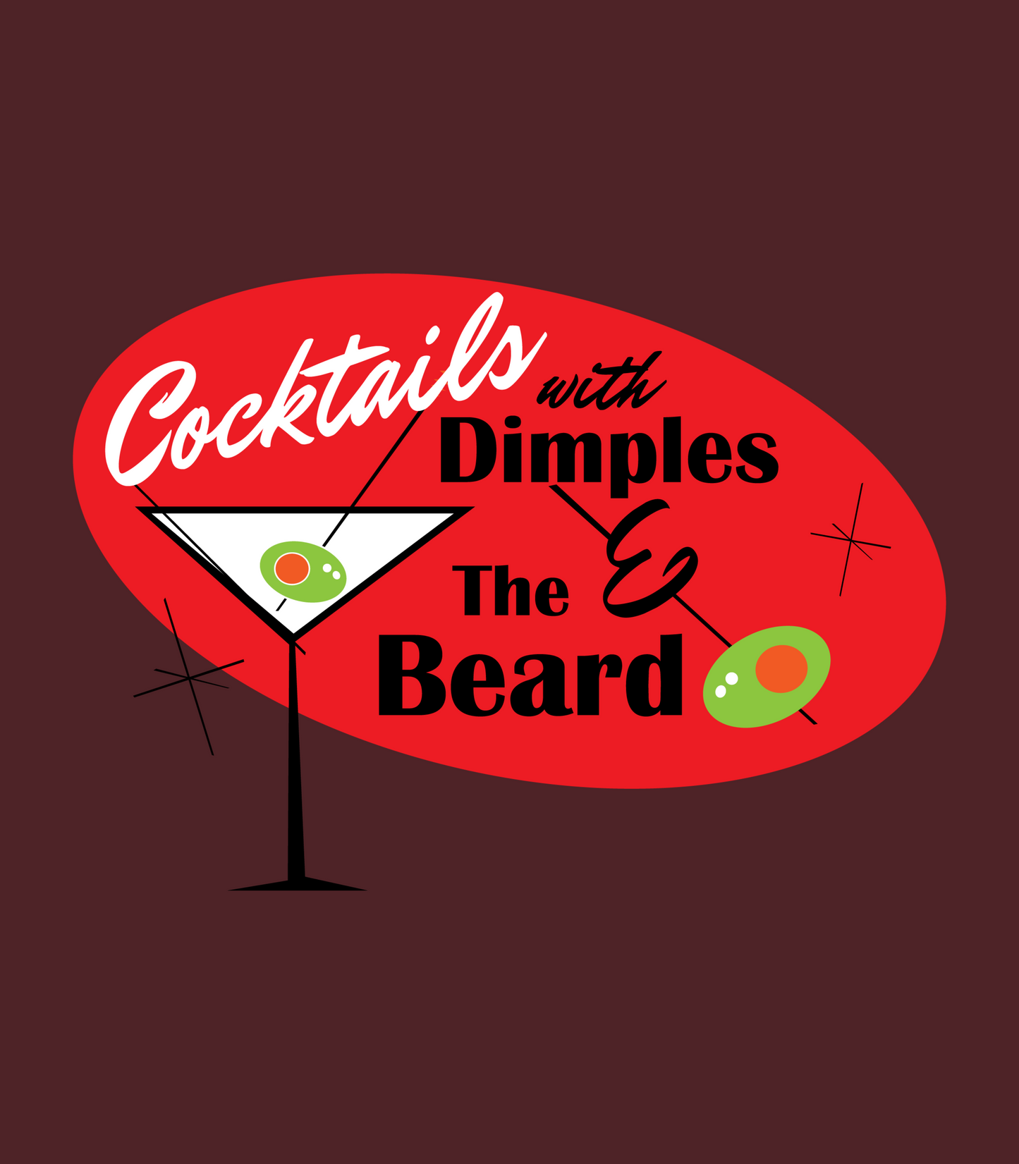 Cocktails with Dimples & the Beard - Crewneck Sweatshirt