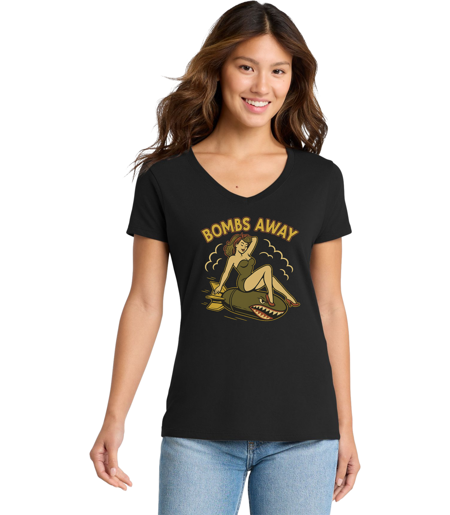 Jason Vest – Bombs Away Pinup Style T-Shirt
