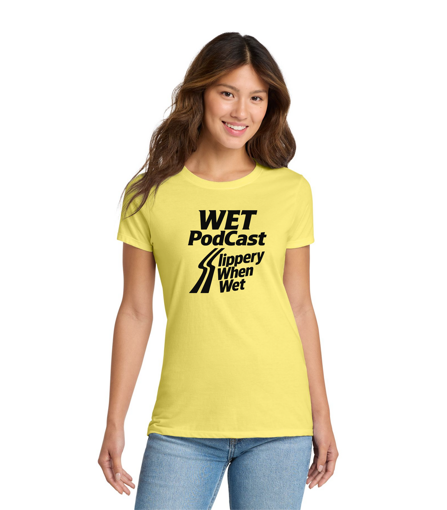 "Slippery When WET" Bon Jovi parody WET Podcast T-Shirt