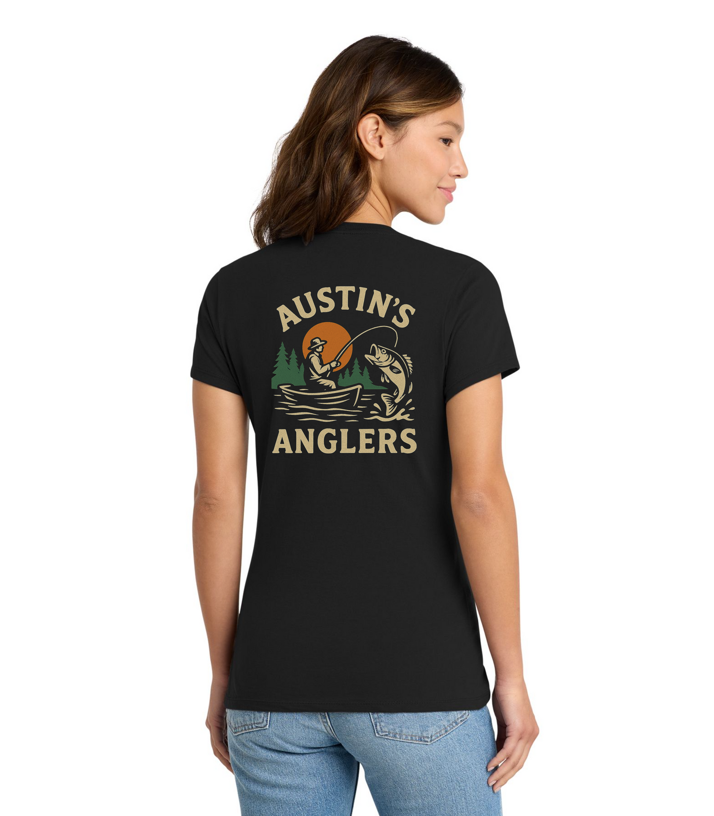 Austin's Anglers "Sunset Hook" Fishing T-Shirt Austin Young Comedy T-Shirt