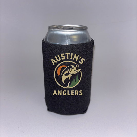 Austin's Anglers "Sunset Hook" Austin Young Comedy Black Can Hugger