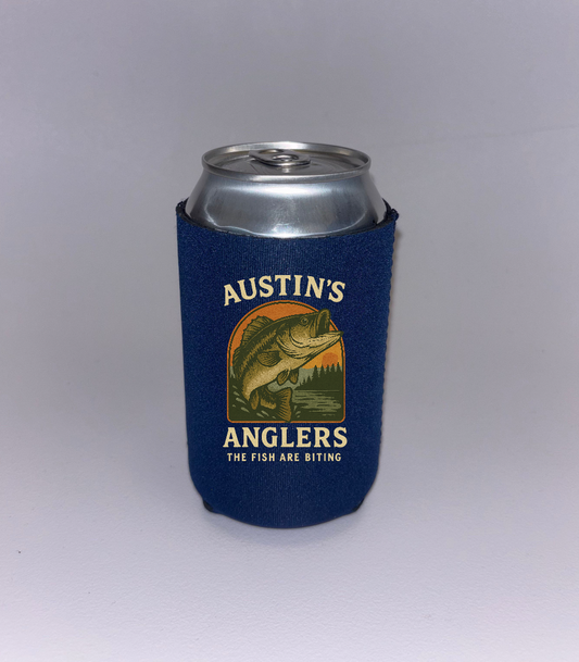 Austin's Anglers "The Fish Are Biting" Navy Can Hugger