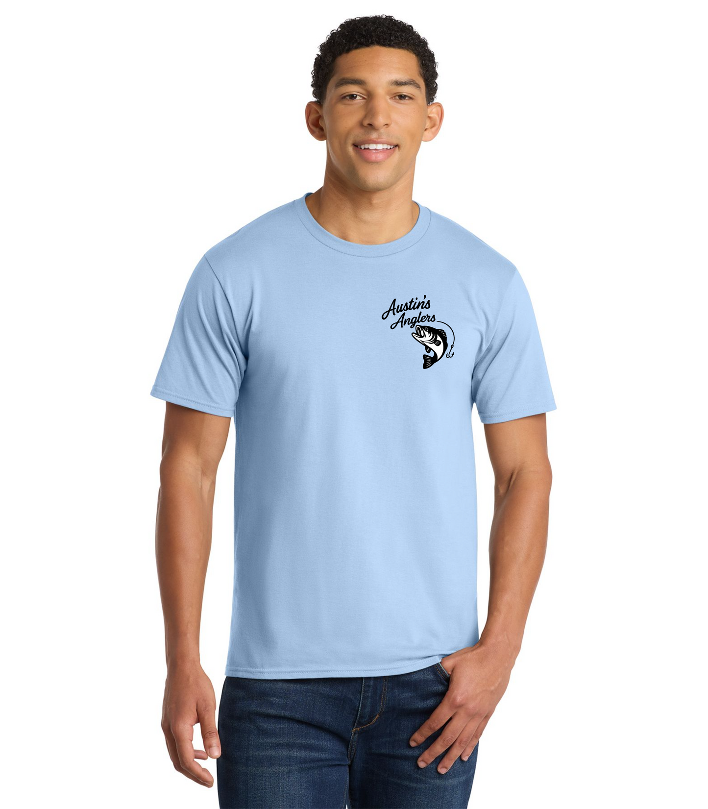 Austin's Anglers "Collegiate Colors" Fishing Austin Young Comedy T-Shirt