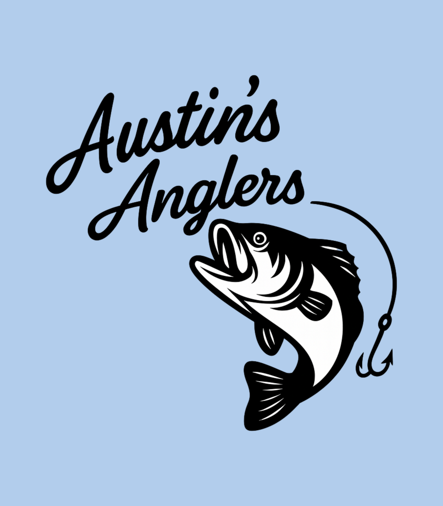 Austin's Anglers "Collegiate Colors" Fishing Austin Young Comedy T-Shirt