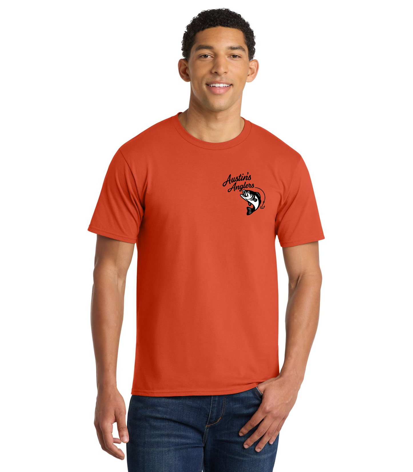 Austin's Anglers "Collegiate Colors" Fishing Austin Young Comedy T-Shirt