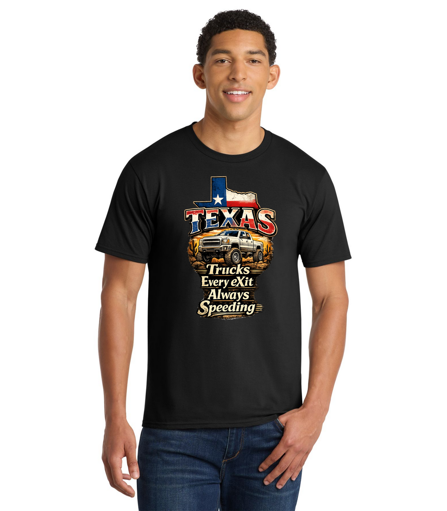 "Trucks Every eXit Always Speeding" WET Podcast T-Shirt