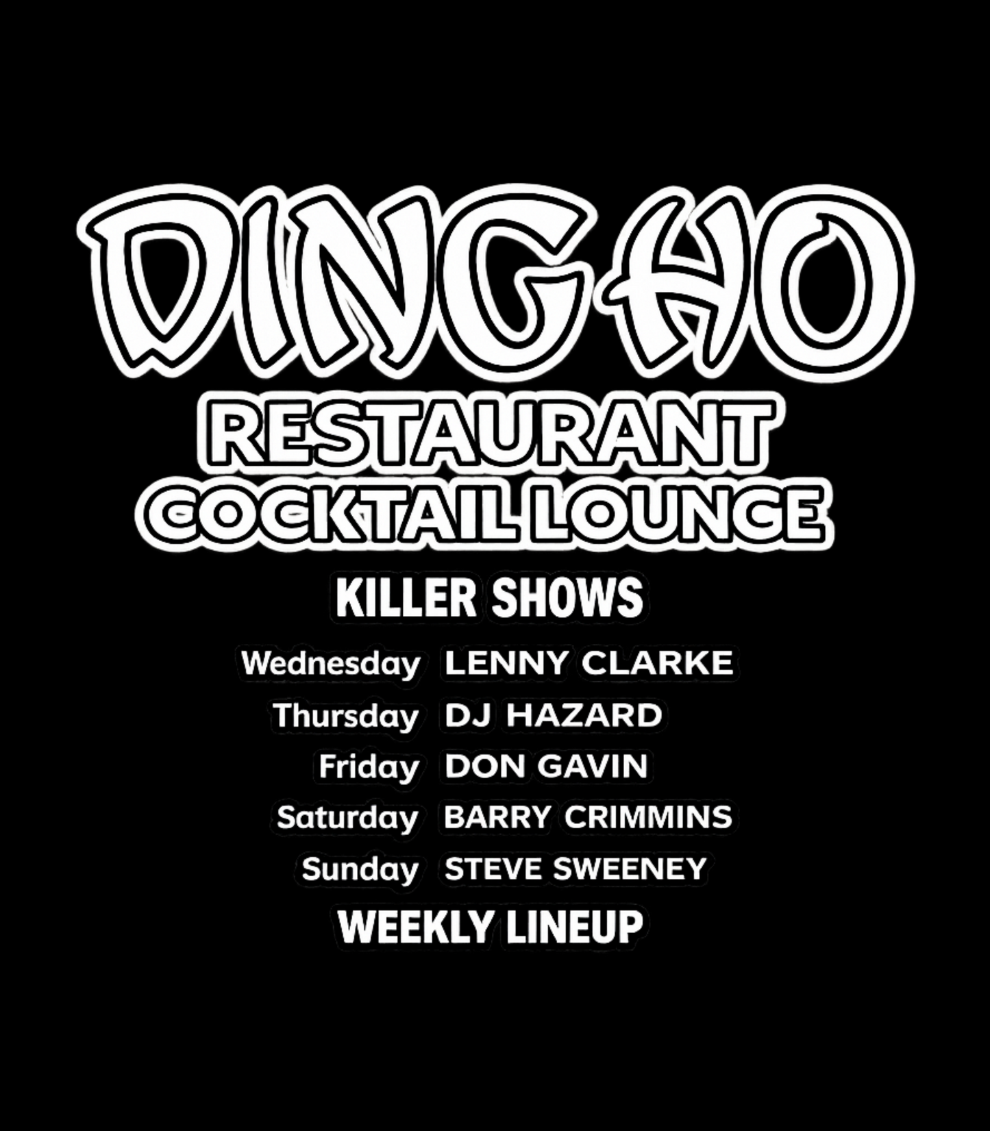 Ding-Ho Killer Shows Weekly Lineup of Boston Legends T-Shirt
