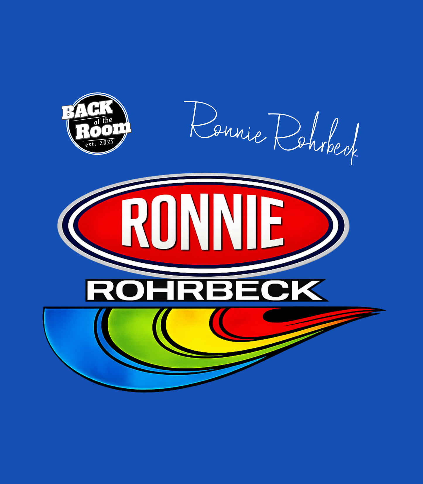 Retro Nascar Inspired Ronnie Rohrbeck T-Shirt