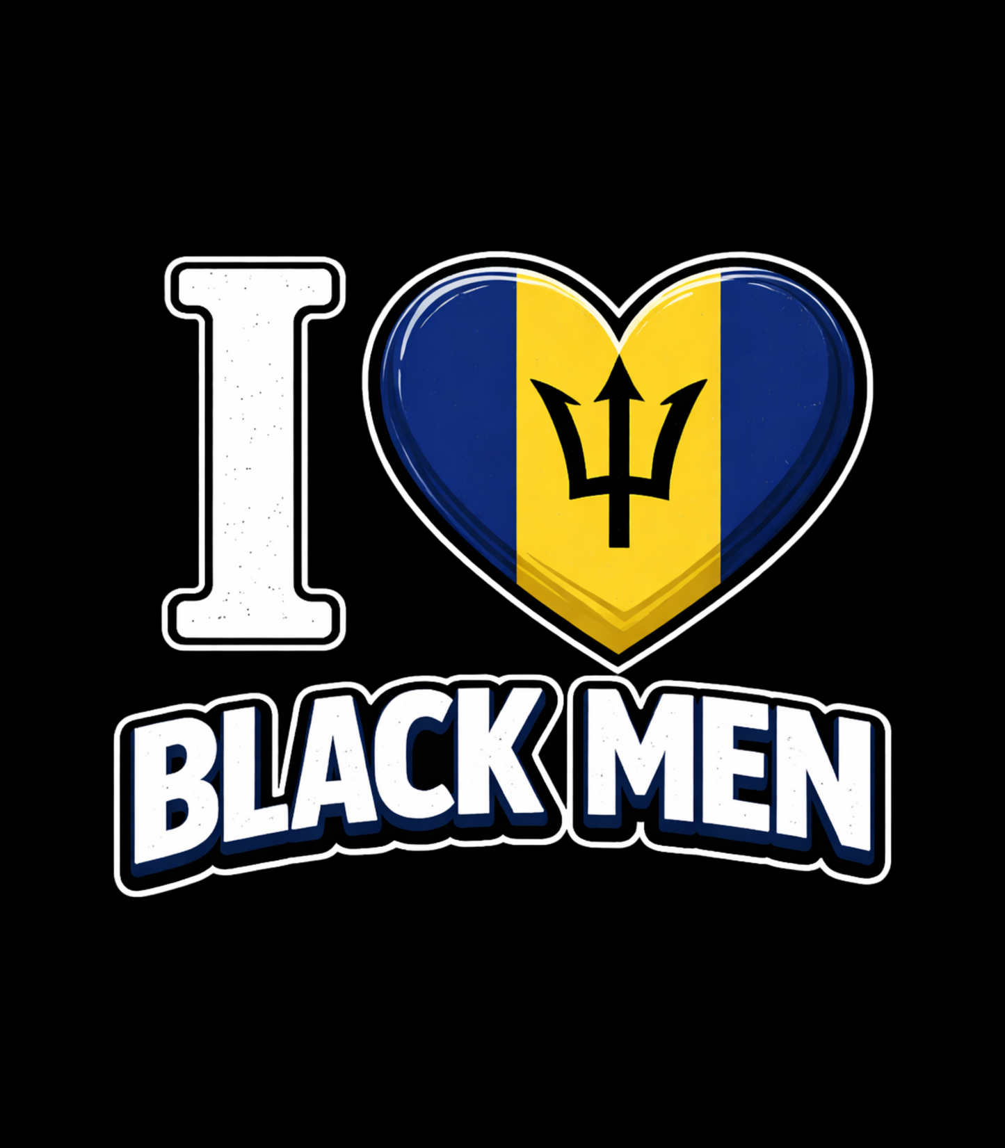 Dylan Walker Comedy "I Heart Black Men" Barbados T-Shirt