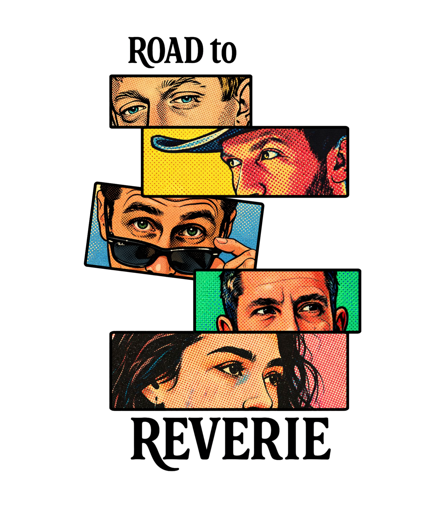Road To Reverie Colorful Panels Comic Style T-Shirt