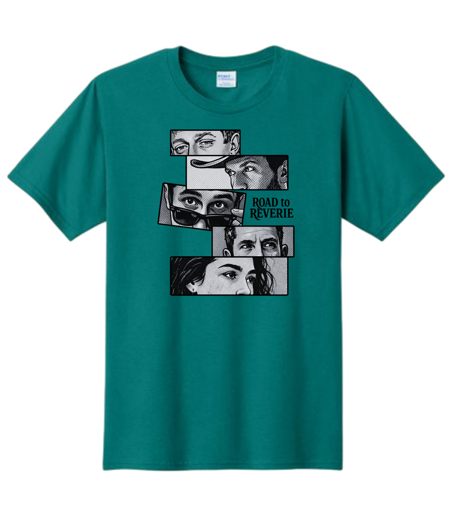 Road To Reverie Comic Style Black and White Tee