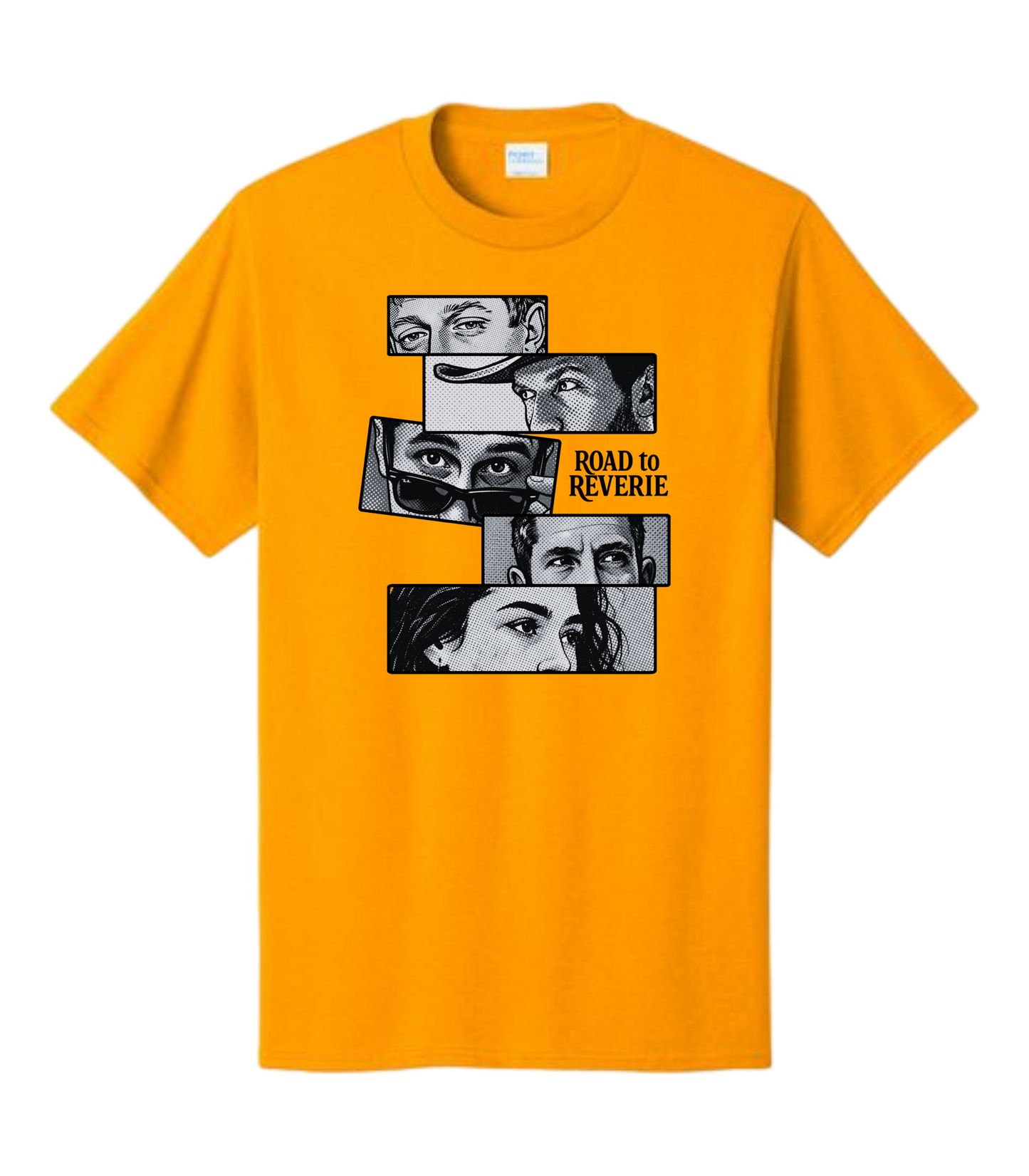 Road To Reverie Comic Style Black and White Tee