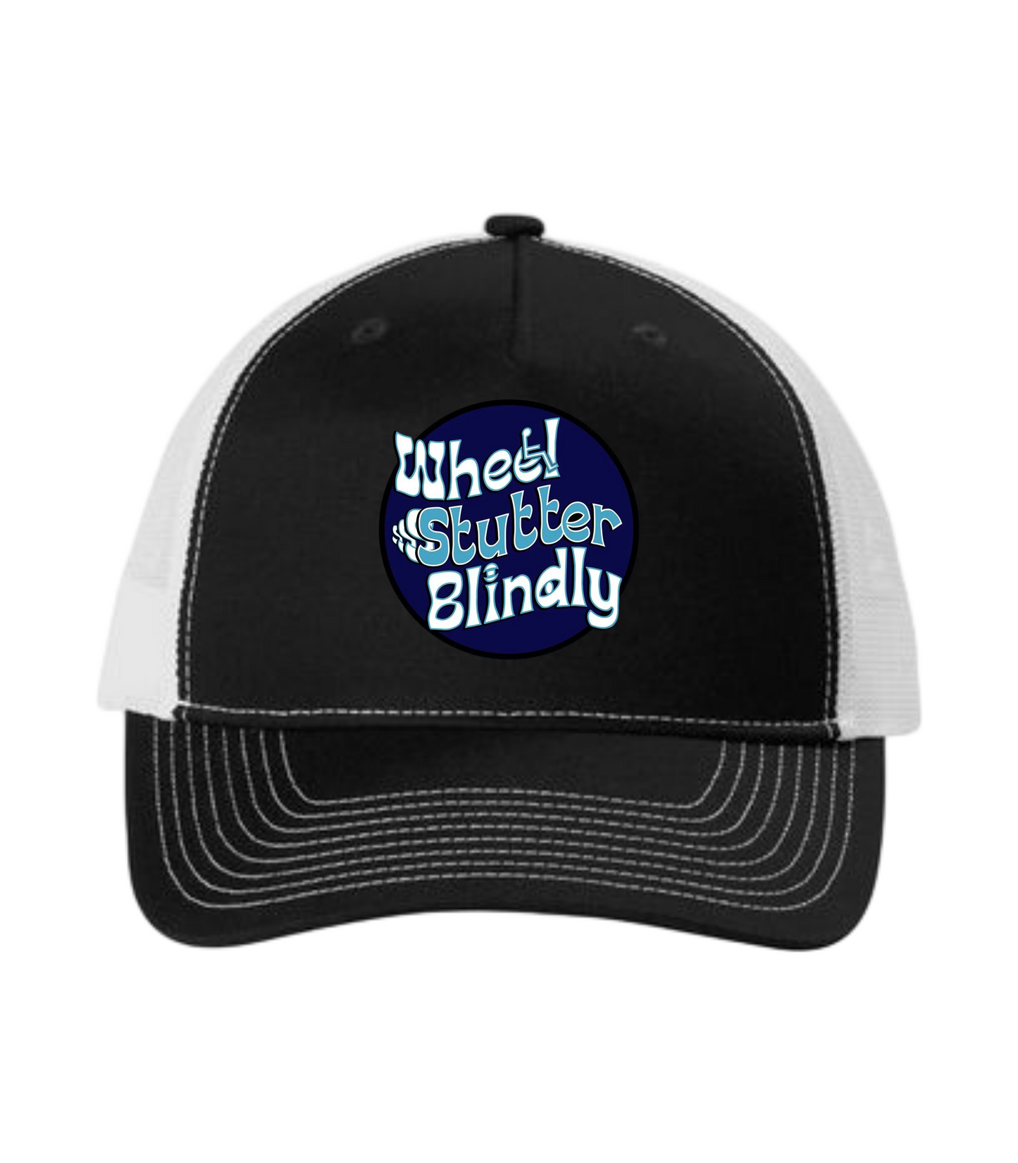 Wheel Stutter Blindly Mesh Back Trucker Hat