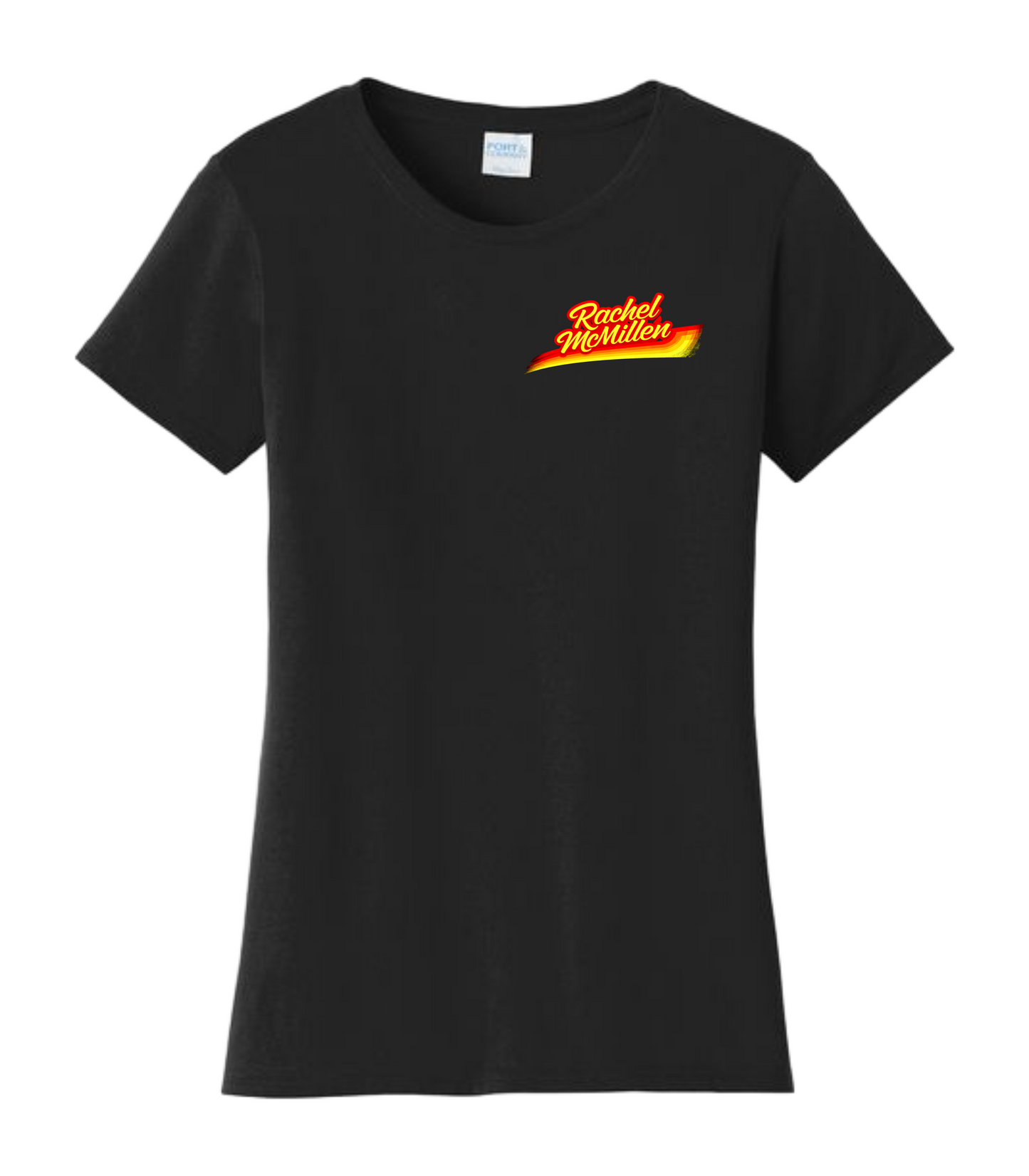 Rachel McMillen Comedy Official Left Chest Logo T-Shirt
