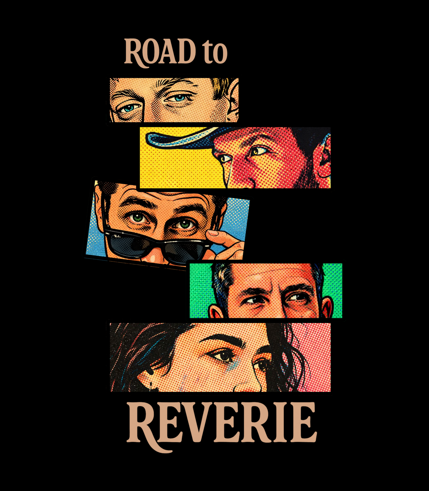 Road To Reverie Colorful Panels Comic Style T-Shirt