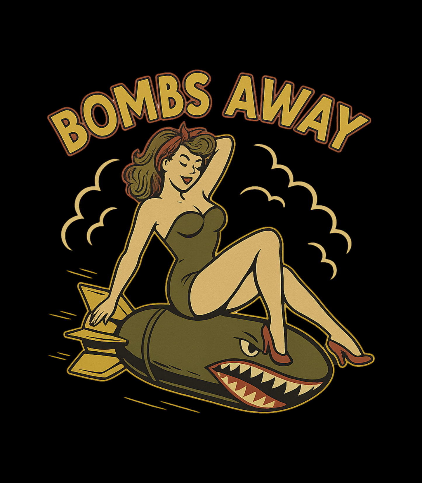 Jason Vest – Bombs Away Pinup Style T-Shirt