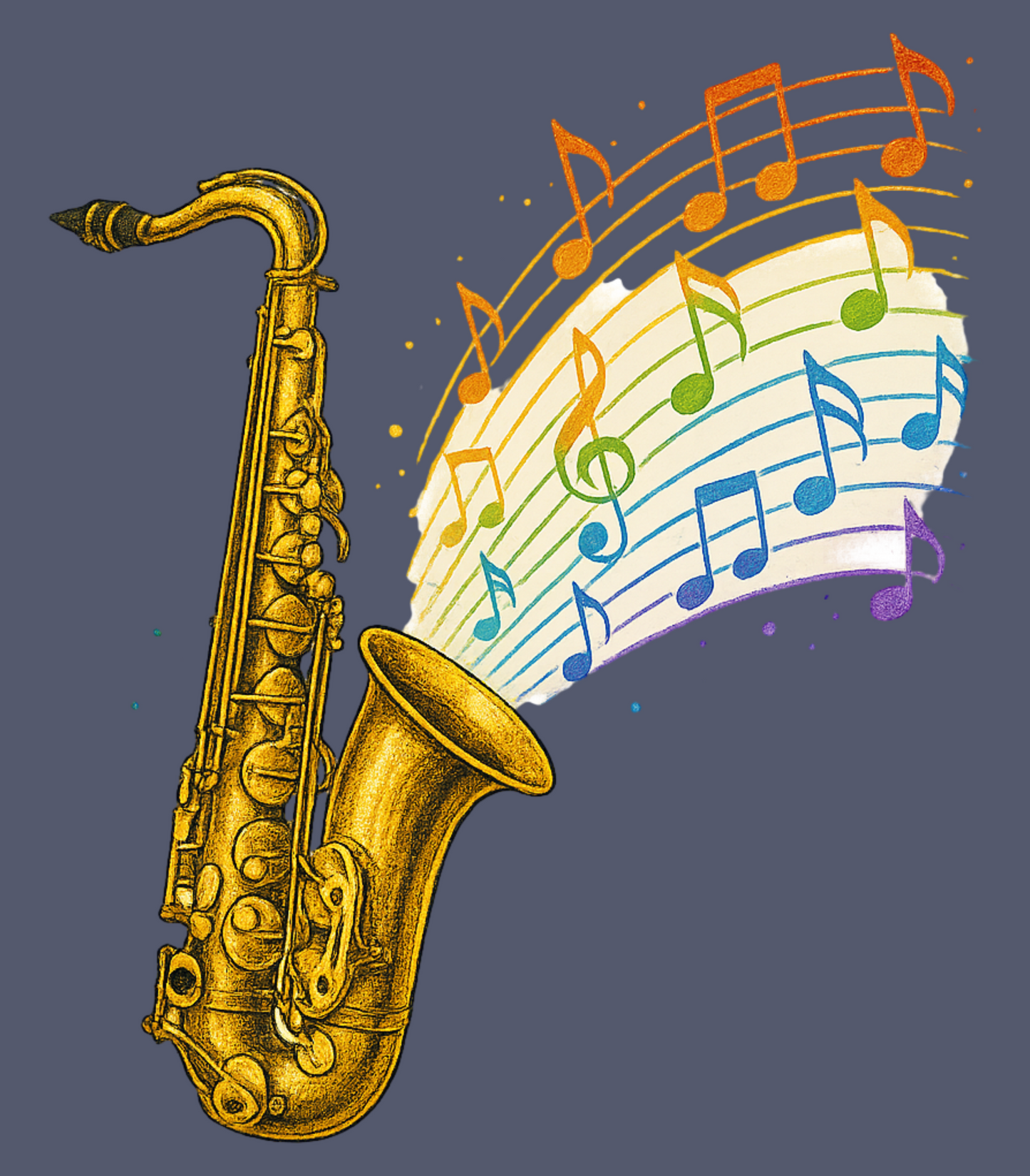 "Rainbow Sax" Saxophone Pride Michael Morgan Inspired T-Shirt