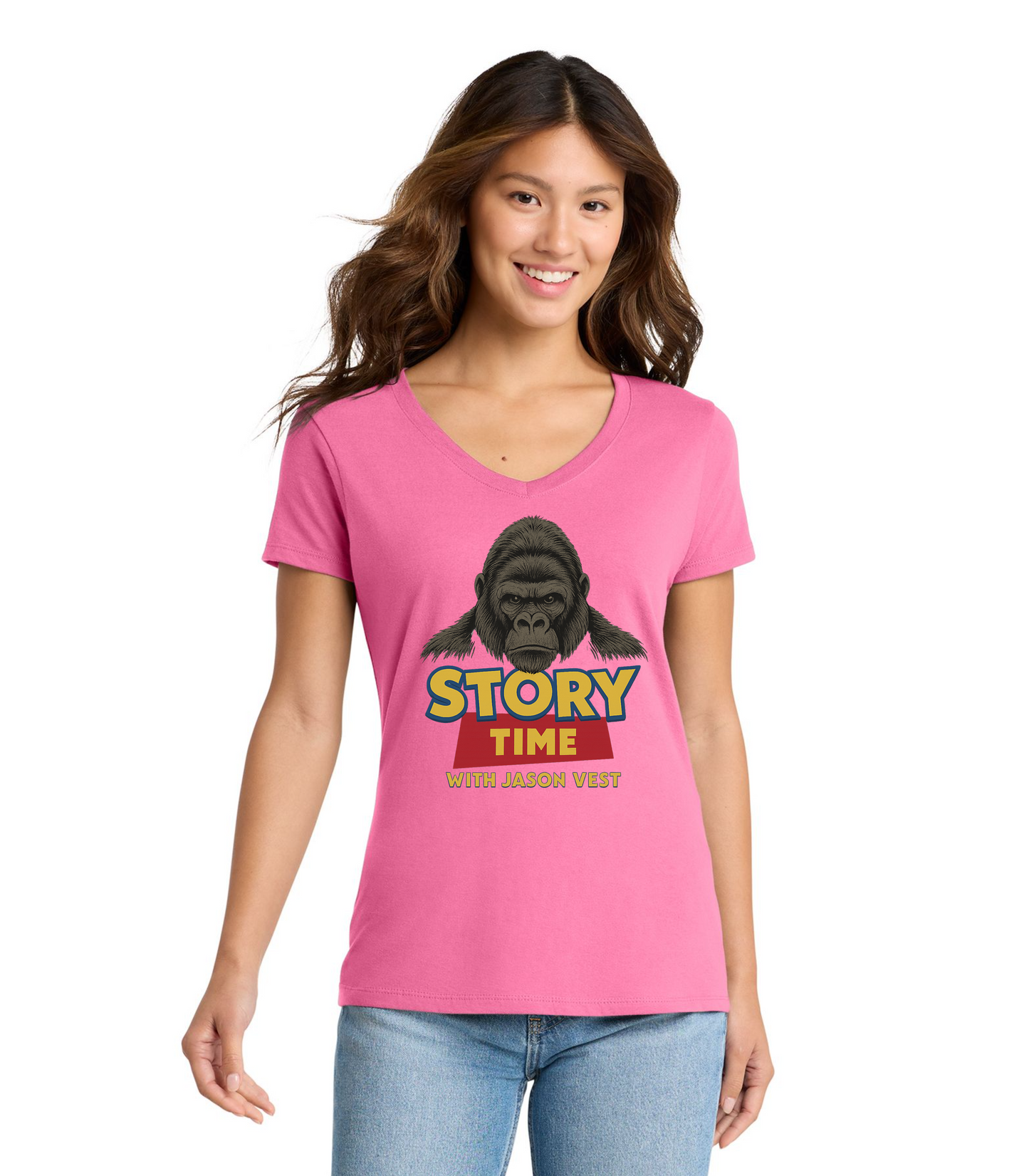 Story Time With Jason Vest Gorilla Size T-Shirt