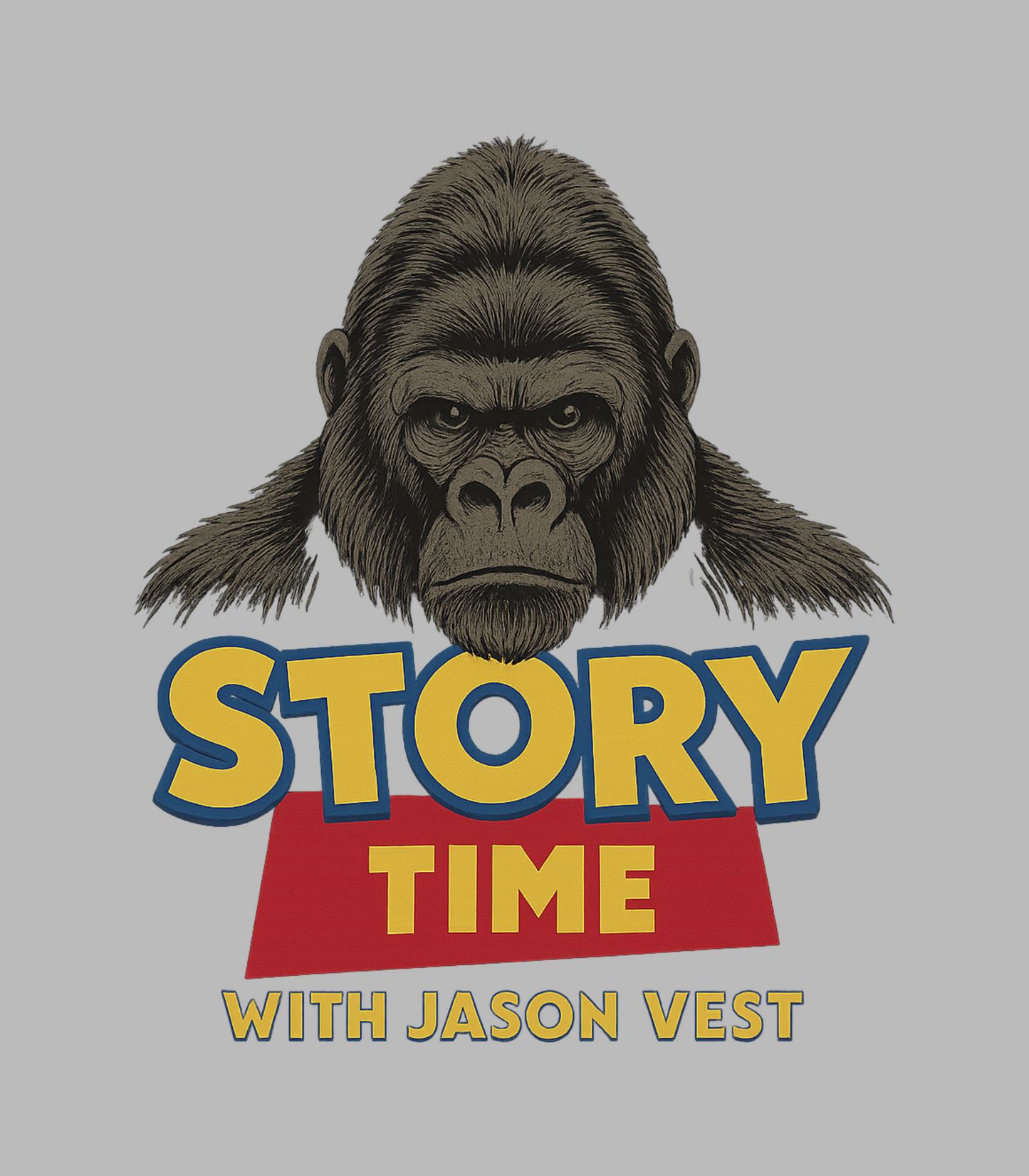 Story Time With Jason Vest Gorilla Size T-Shirt